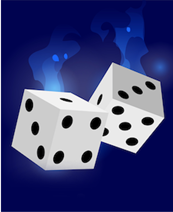 Dice game illustration